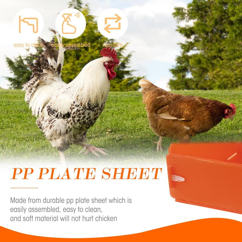 Touri 3 Pack Durable Chicken Nesting Boxes for Laying Eggs