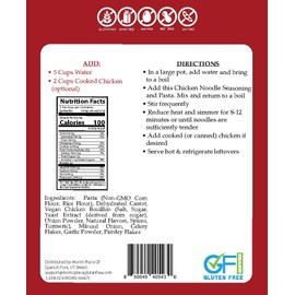Mom's Place Gluten-Free Chicken Noodle Soup Mix - Quick & Easy to Make - Nut Free, Dairy Free & Soy Free