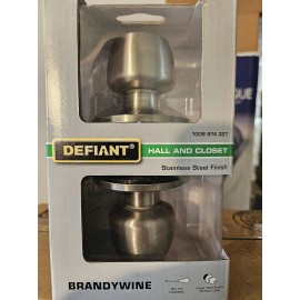 Defiant Brandywine Stainless Steel Hall/Closet Passage Door Knob 1008974327