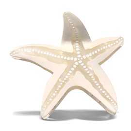 BVGA Sea Animal Hair Claw Clips Marine Life Starfish Seashell Pearl Crystal Claw Clips Cute Large Claw Hair Clips Beach Stylish Hair Accessories Gifts for Women Girls (Starfish-White)