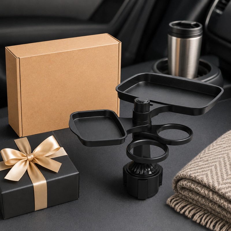 Car Seat Gap Organizer with Cup Holder – PU Leather