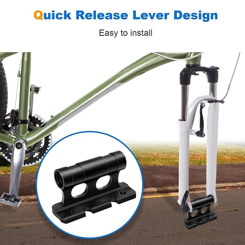 Pojedehy Bicycle Rack Road Bike Carrier Front Fork Quick Release