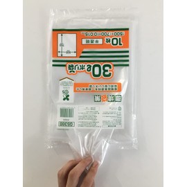 Japax GS38B Garbage Bags, Translucent, Length 27.6 x Width 1.9 inches (70 x 50 x 0.015 mm), 10 L; 10 Pieces, MAX Biomass 25%