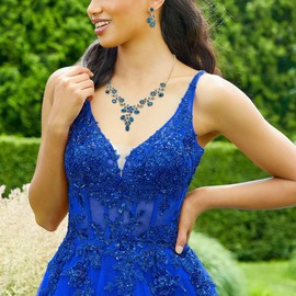 Ever Faith Women’s Jewellery Set Crystal Wedding Vintage Necklace Earrings, Base Metal