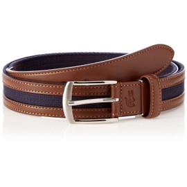 Lacoste LB71570 Men's Casual Belt with Cowhide Leather, navy