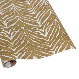 Caspari Go Wild Gold & White Gift Wrapping Paper - 30 x 8 Roll