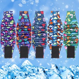 Grecle Cooling Dog Diapers Male 5 Pcs, Dog Belly Bands, High Absorbing Male Dog Pee Wraps for Doggie in Incontinence&Training, Cartoon XXL