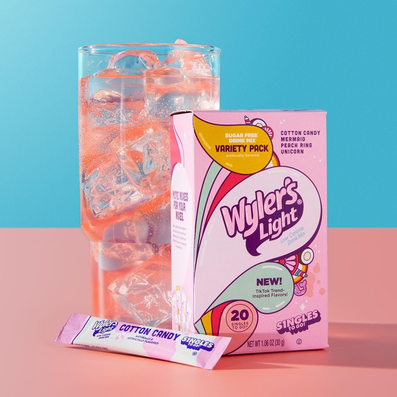 Wyler's Light Singles to Go Powder Packets, Water Drink Mix,