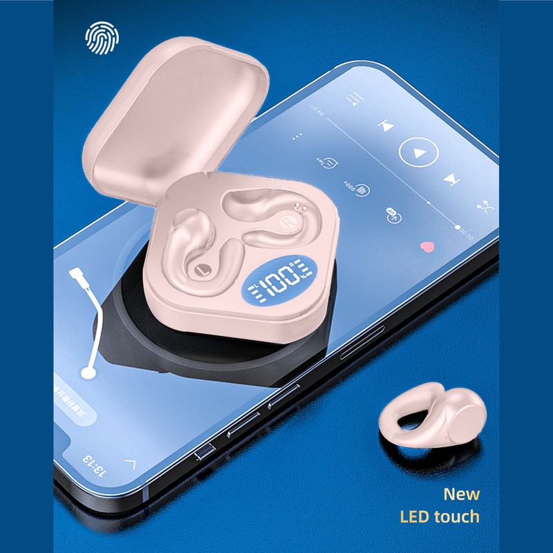 Ear Clip Bluetooth Earbuds HiFi Sound Open Ear Wireless Earphones