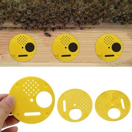 12 Pcs Bee Hive Nuc Box Entrance Gates, Plastic Bee Entrance Discs Door for Beehive Nuc Box Bee Nest, Beekeeping Equipment Beehive Tool Beekeeper Tool