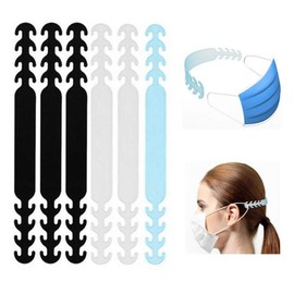 W7ETBEN 6PCS Mask Companion Accessory Hook, Ear Protector Decompression Holder Free Ears Adjustable Anti-Tightening Extension Buckle Belt Strap Extender for Mask