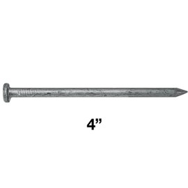 4" Exterior Hot Dipped Galvanized Common Framing Nail (20d) 1 Pound Box ~16 Nails