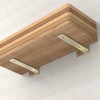 Gold Heavy Duty Iron Shelf Brackets,12 inch,Floating Brackets Upgraded, Heavy