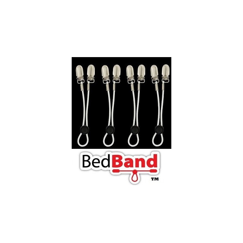 Bed Band The Original Adjustable Fastener/Holder/Strap/Suspender/Gripper for Your Sheets (3