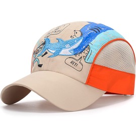 KharmLaddy Kids Baseball Cap Mesh Toddler Cap Summer Outdoor Sun Hat for Unisex Girls Boys Beige