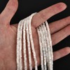 HAAMIIQII Natural White Mother of Pearl Shell Beads 2x4mm Heishi