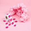 500 pegatinas de labios bronceadores, calcomanía autoadhesivo perforado rosado, estampado