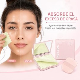 Hojas de Papeles Faciales de Arroz para Piel Grasa (1000 Hojas)