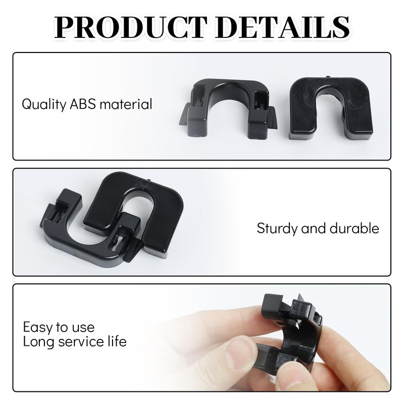 EuAcesry 2 Pairs 1539663 015532109E Parcel Shelf Clips Compatible with