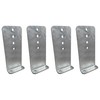 A.A 4 Pack 12" Galvanized L-Type Boat Trailer Bunk Bracket,