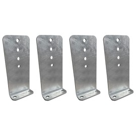 A.A 4 Pack 12" Galvanized L-Type Boat Trailer Bunk Bracket, Heavy Duty (4 Pack)