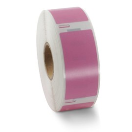 BETCKEY Colored Labels Compatible with Dymo 30336 (1" x 2-1/8") Return Address Labels, Compatible for Dymo LabelWriter Thermal 450, 4XL & Zebra Desktop Printers [2 Rolls, 500 Labels, Pink]