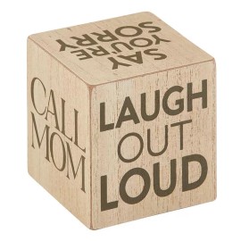 Needzo Quote Cube with Inspirational Quotes Features Humorous 3in SQ Life Rules 2 Pack