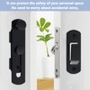 1PCS Thicker Garage Door Lock Gate Lock Black Door Stainless