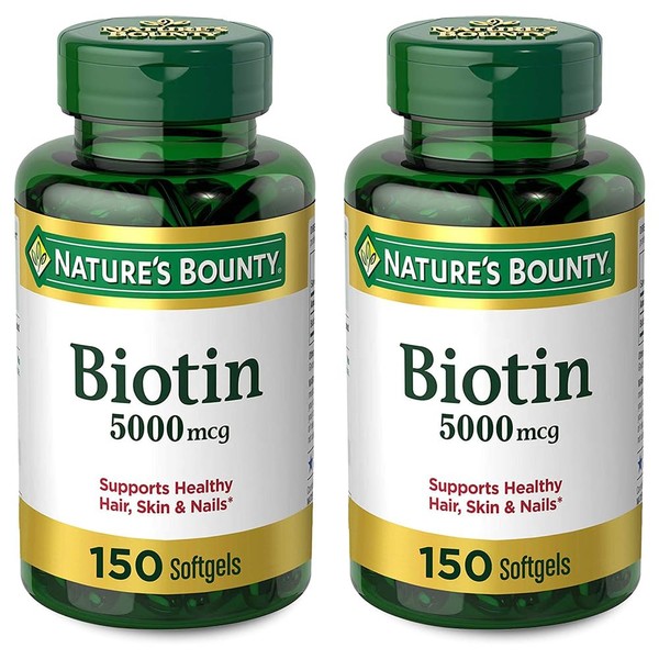Nature's Bounty Set of 2 Nature's Bounty? Biotin 5000 mcg,