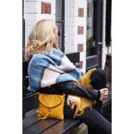 Style Slice Women's Tartan Scarf Thick Warm Blanket Ladies Scarves, Plaid Check Long Large Oversized Soft Shawl and Wrap Christmas Gifts for Women