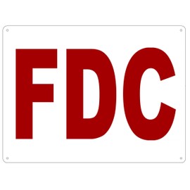 FDC Sign (Aluminium 12X16)