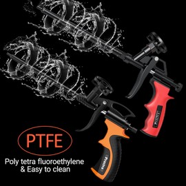 Preciva 2 PCS Spray Foam Gun, Pu Expanding Foaming Gun Professional Caulking Gun Insulation Suitable for Caulking, Filling, Sealing