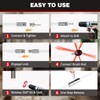 Morinoli 30 Feet Chimney Sweep Kit, Chrome Button Locking System,