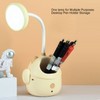 LED Table Lamp USB Charging Gooseneck Reading Light Pen Holder