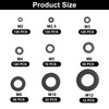 684-Piece Flat Washer Set with Plastic Box, 9 Sizes Washers