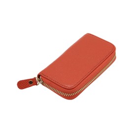 Instyle Japan Key Case, 6 Card Pass, IC Card, Smart Key, Choose Color Type, Zipper Orange