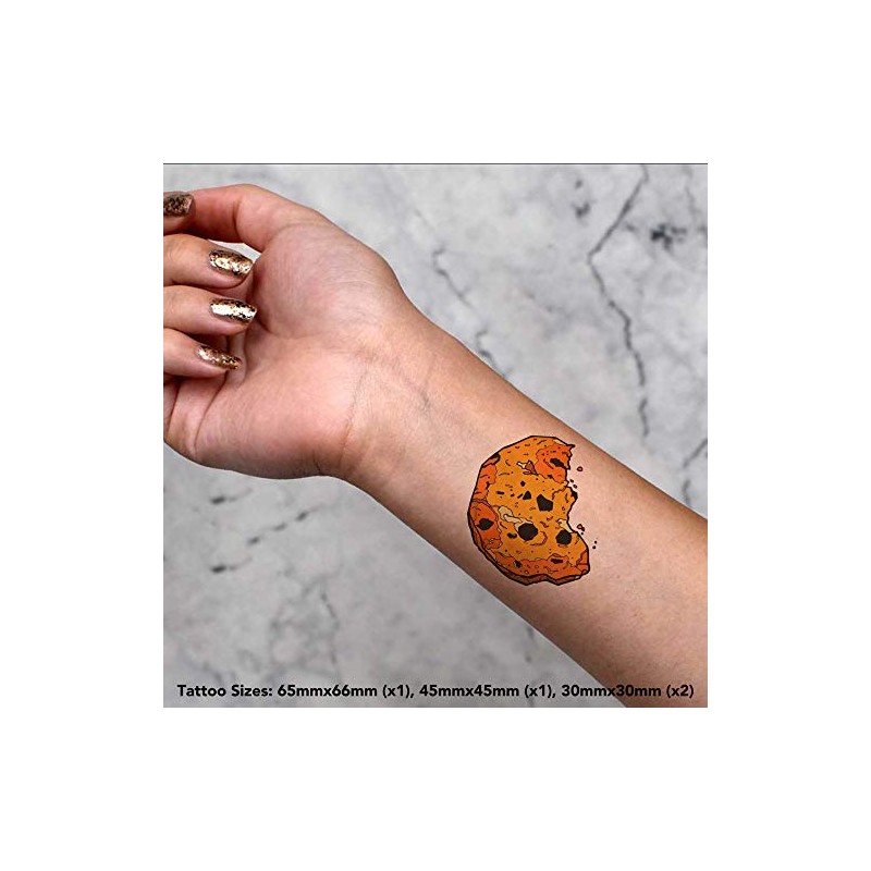 4 x 'Bitten Cookie' Temporary Tattoos (TO00015349)