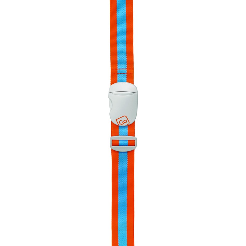 Go Travel Luggage Strap, Blue/Orange