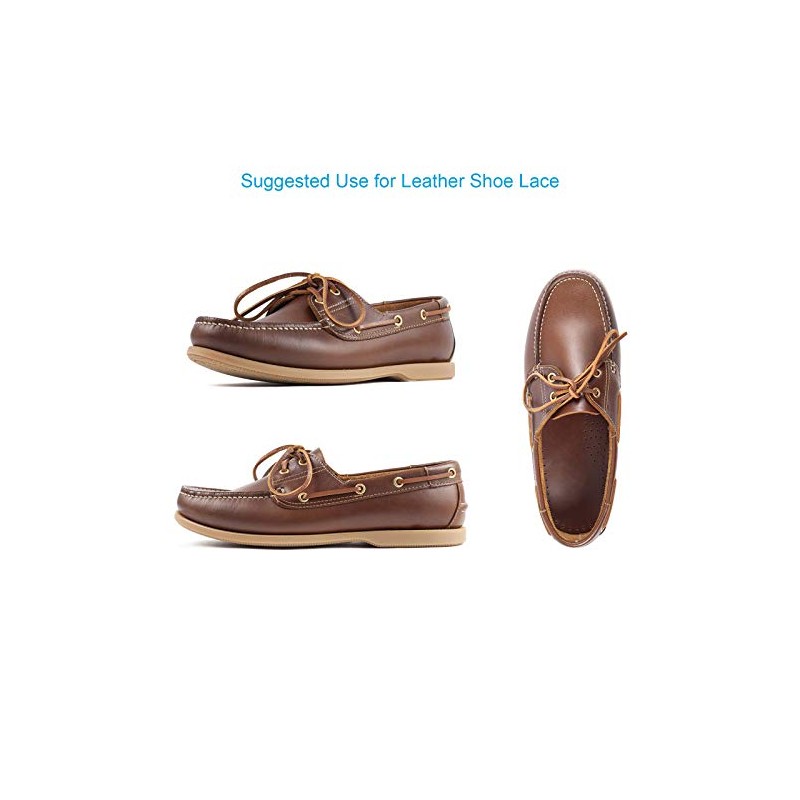 TeeLiy 3mm Flat Genuine Leather Cord, Leather Lace Strip Cord