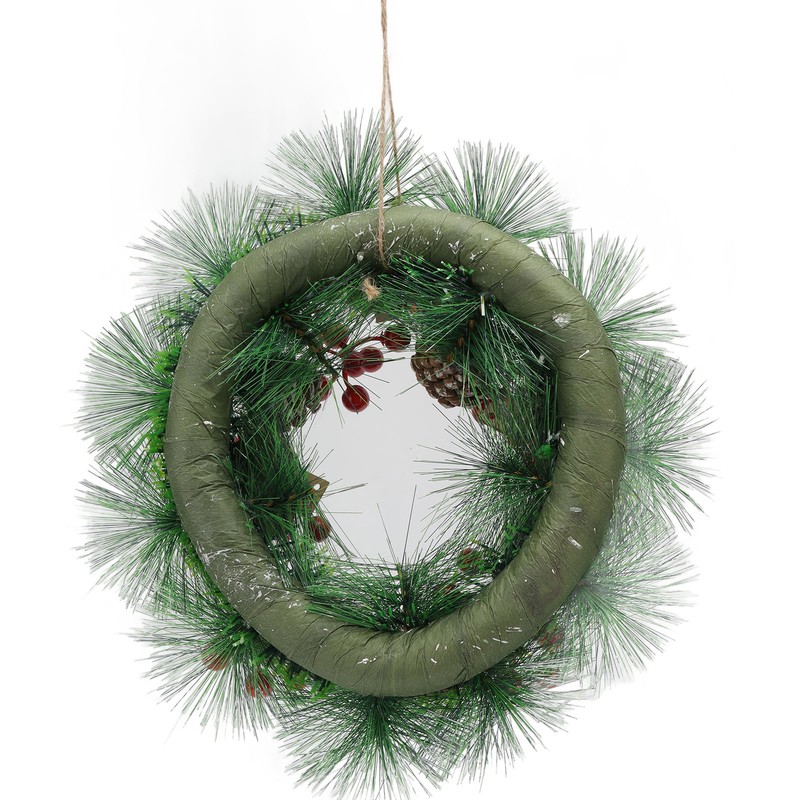 Christmas Wreath Hand Made Simulation Pine Cone Wreath Christmas Gift