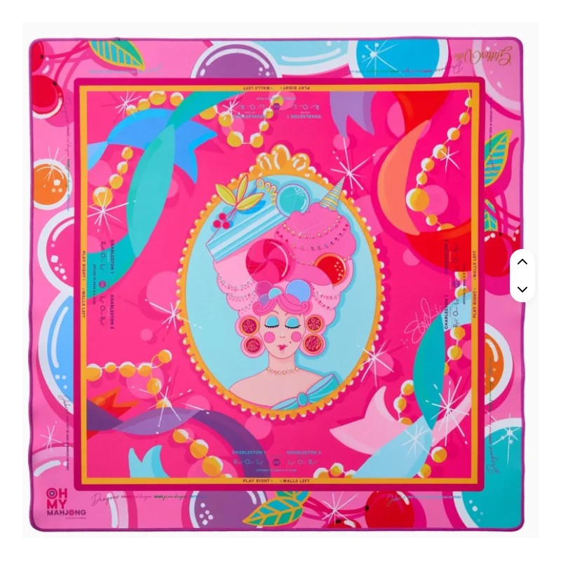 Mahjong Mat Velvet Anti Slip Waterproof Quiet Surface Foldable Square