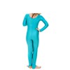 R&N FASHIONS - Girls Shiny Nylon Long Sleeve Stirrup Catsuit