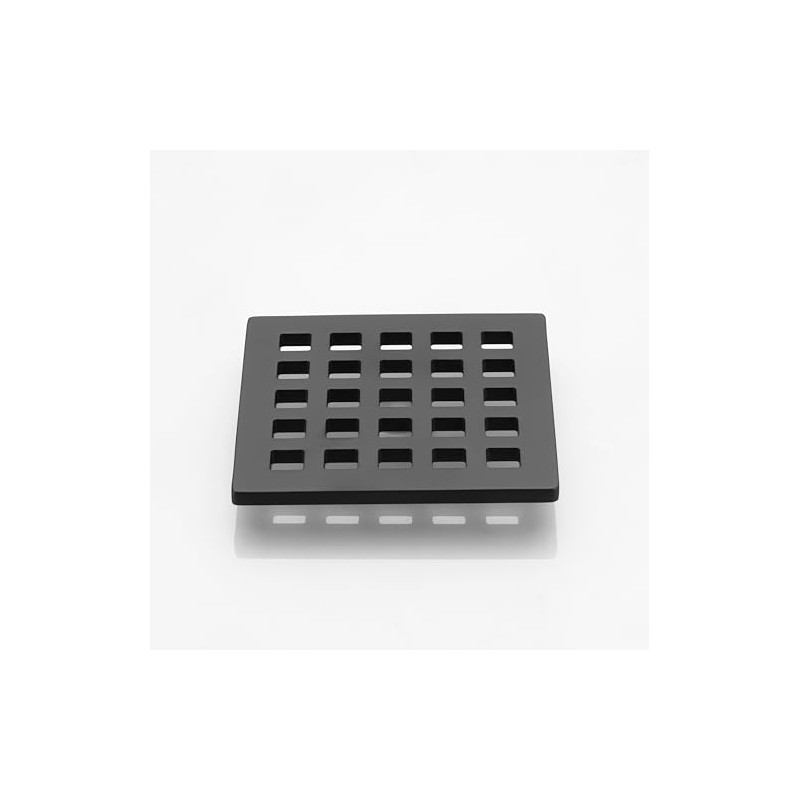 Holge 3.75 Inch Square Shower Drain Cover 5mm Thick Floor