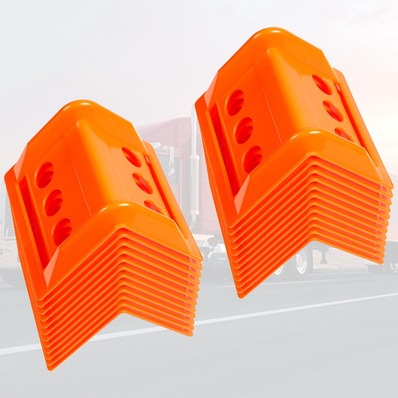 24 Pack Flatbed Edge Protectors with Carrying Case 4" Winch