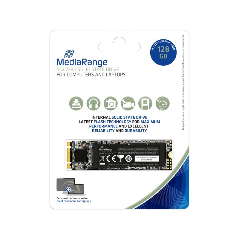 MediaRange Internal SSD Hard Drive 128 GB - Solid State
