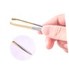 Mikinona Professional Eyebrow Tweezers Stainless Steel Clamps Flat Oblique Mouths