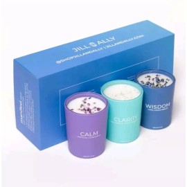 Jill&Ally Jill & Ally Crystal Manifestation Votive Trio Candle Set