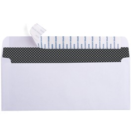 500 Self Seal QuickBooks Double Window Security Check Envelopes - for Business Laser Checks, Ultra Security Tinted, Self Adhesive Peel & Seal White, Size 3 5/8 x 8 11/16-24lb NOT for INVOICES (26865)