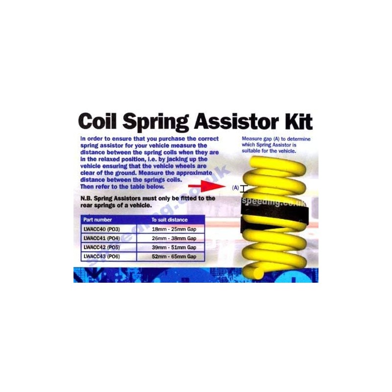 Streetwize - Pack of 2 Coil Spring Assistors | Suspension