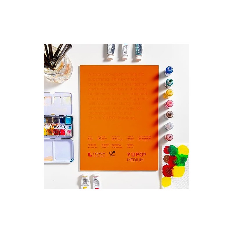 Yupo Paper L21-YUP197W912 Hojas Blancas, 9" x 12", 10 Unidades